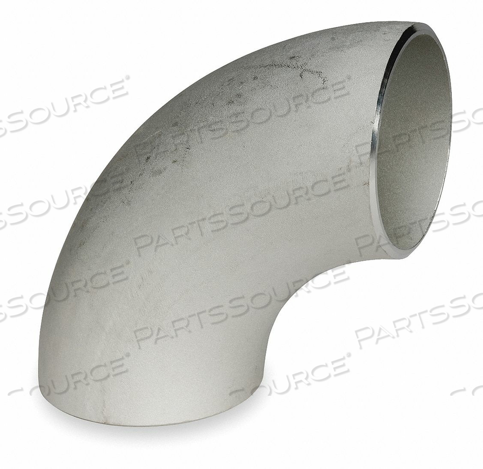 90° LONG RADIUS ELBOW, 304L STAINLESS STEEL, 3 IN X 3 IN FITTING PIPE SIZE, 9 IN OVERALL LG, ELBOW by Smith-Cooper