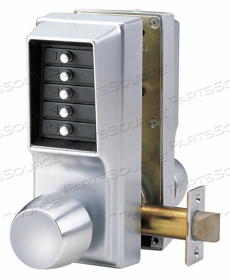 PUSH BUTTON LOCK ENTRY AND EGRESS CHROME by Simplex Inc.