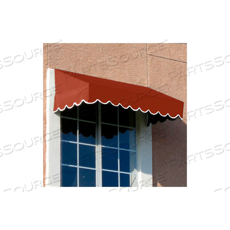 WINDOW/ENTRY AWNING 3-3/8'W X 2'H X 3'D TERRA COTTA 