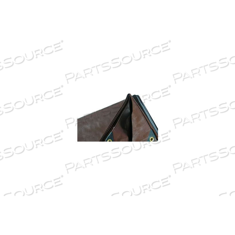30' X 50' SUPER HEAVY DUTY 8 OZ. TARP BROWN by Harpster Of Philipsburg