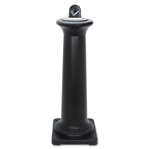GROUNDSKEEPER TUSCAN RECEPTACLE, 22.05 GAL, 13 DIA X 38.38H, BLACK by Rubbermaid Medical Division