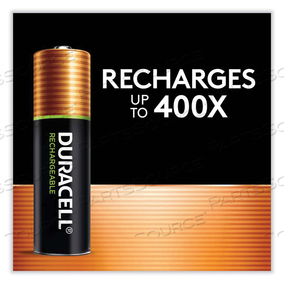 RECHARGEABLE STAYCHARGED NIMH BATTERIES, AA by Duracell RECHARGEABLE STAYCHARGED NIMH BATTERIES, AA by Duracell