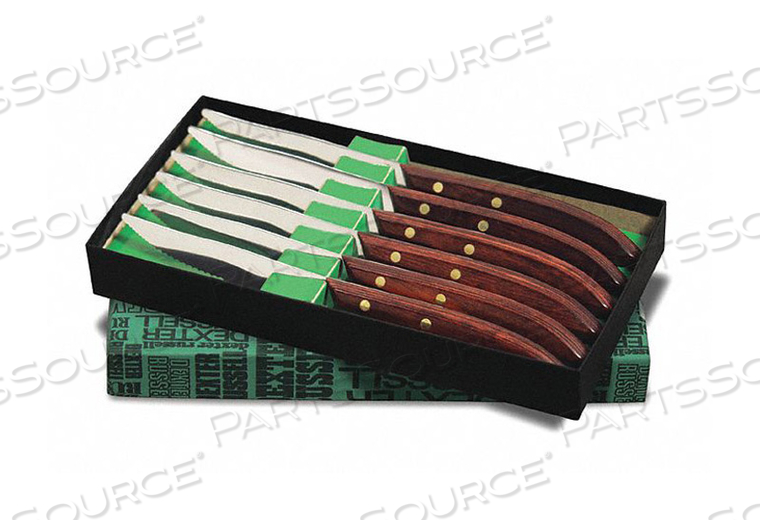 STEAK KNIFE SET W/GIFT BOX 6 PC 