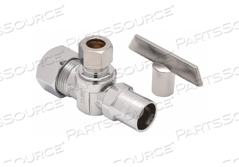 ANGLE SUPPLY STOP 2-3/4 IN L CHROME FIP by Zurn Industries LLC