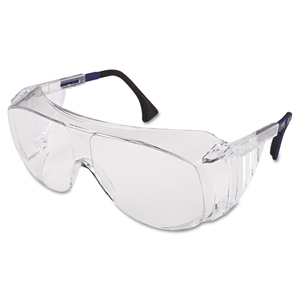 ULTRASPEC 2001 OTG SAFETY EYEWEAR, CLEAR/BLACK FRAME, CLEAR LENS by Uvex