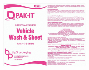 BUCKET LABEL WASH SHEET by Pakit