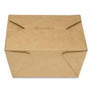 RECLOSABLE KRAFT TAKE-OUT BOX, 30 OZ, PAPER, 450/CARTON by Genpak