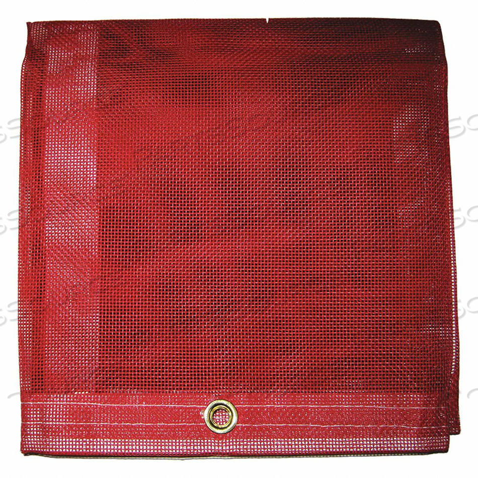 MESH TARP RED 16 X 20 FT CUT SIZE by Mauritzon MESH TARP RED 16 X 20 FT CUT SIZE by Mauritzon