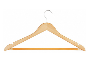 MAPLE WOOD NO SLIP HANGERS, 24/PK by Honey-Can-Do