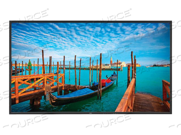 LCD FLAT PANEL DISPLAY, 100 TO 240 V, 100 W, 1920 X 1080 RESOLUTION, 0 TO 40 DEG C, 4000:1 CONTRAST RATIO, 55 IN SCREEN(DIAGONAL), 26.5 KG by NEC Display Solutions of America
