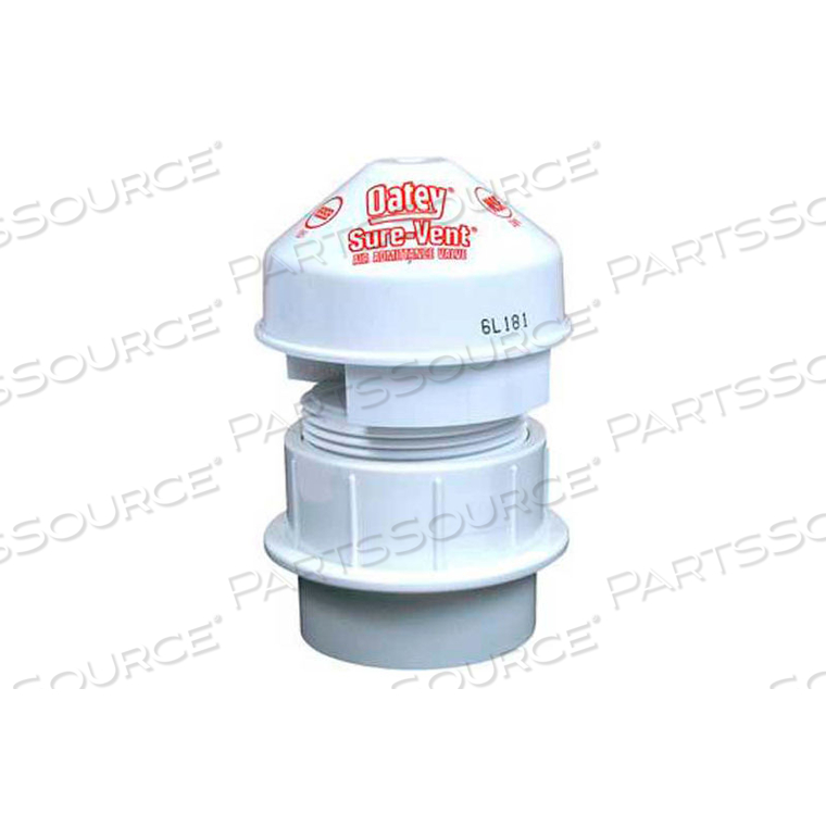 SURE VENT 6 DFU 1-1/2 PVC ADAPTER by Oatey