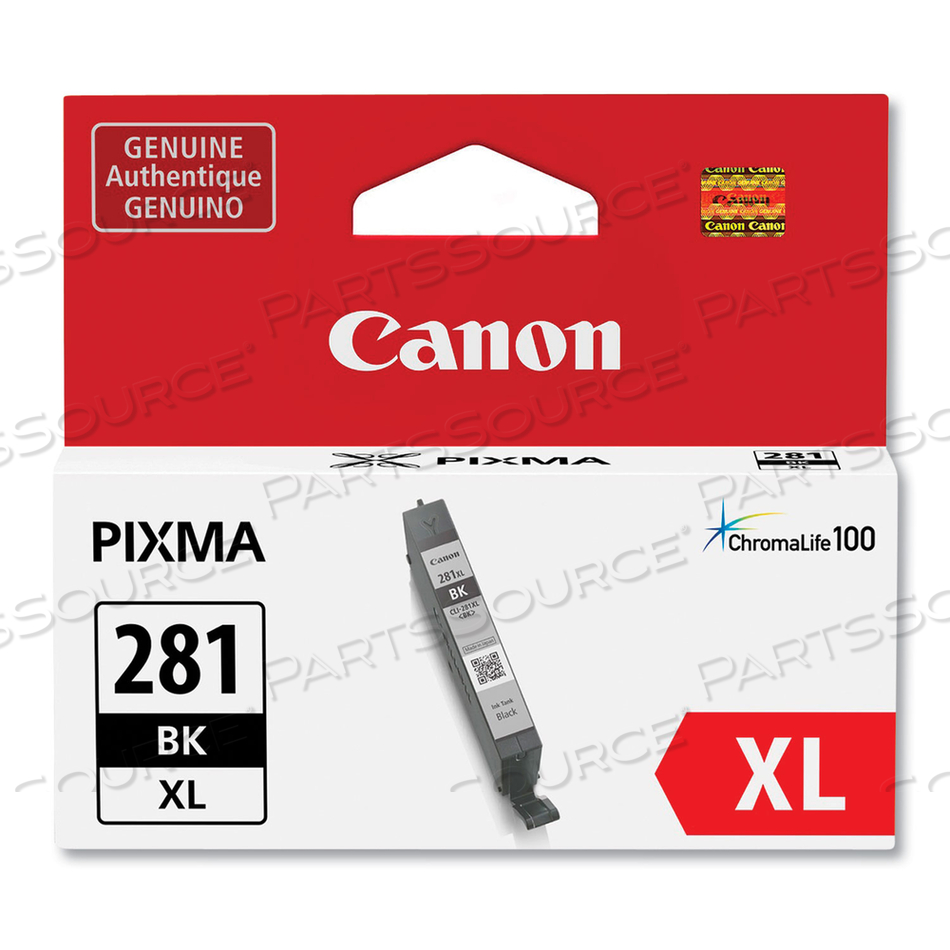 2037C001 (CLI-281) CHROMALIFE100 INK, BLACK by Canon (Consumer Electronics)