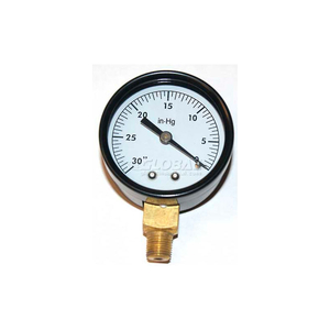 P126M PUMP TEST GAUGE, 0-30 HG VACUUM, 2" FACE by Mitco Manufacturing