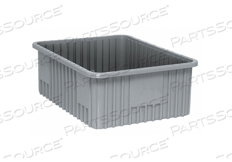 DIVIDER BOX 22-1/2 X 17-1/2 X 8 IN GRAY by Quantum Storage Systems DIVIDER BOX 22-1/2 X 17-1/2 X 8 IN GRAY by Quantum Storage Systems