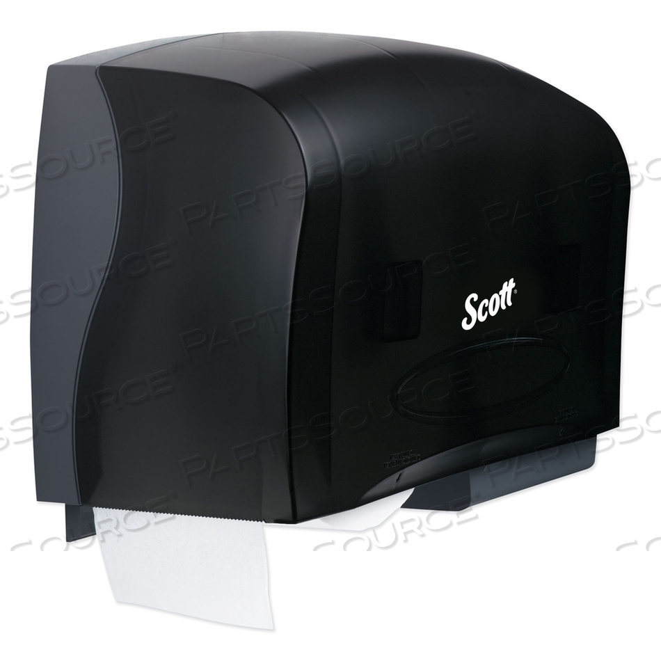 ESSENTIAL CORELESS TWIN JUMBO ROLL TISSUE DISPENSER, 20 X 6 X 11, BLACK by Scott