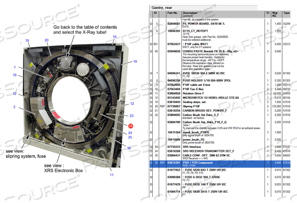 PDR/PSR COMPONENT by Siemens Medical Solutions