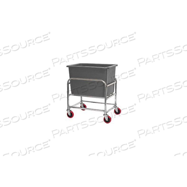 ALUMINUM BULK MOVER 6 BUSHEL WITH GRAY TUB, 33"L X 24"W X 36"H by Winholt ALUMINUM BULK MOVER 6 BUSHEL WITH GRAY TUB, 33"L X 24"W X 36"H by Winholt