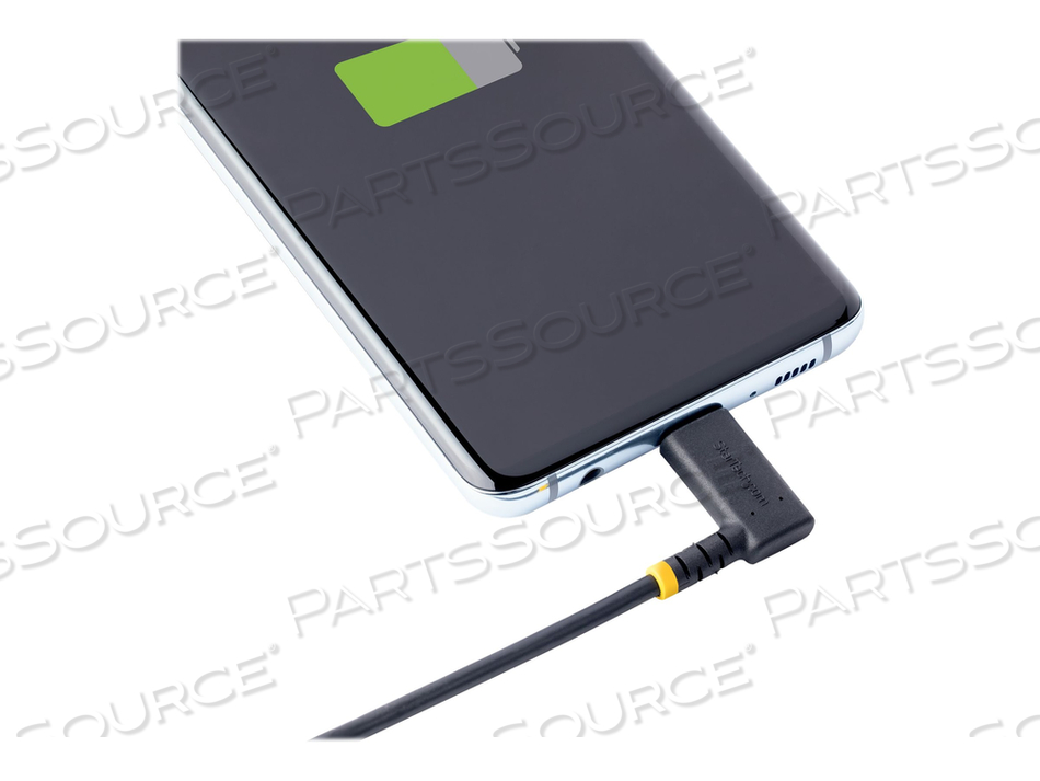 6FT (2M) USB C CHARGING CABLE RIGHT ANGLE, 60W PD 3A, HEAVY DUTY FAST CHARGE USB-C CABLE, USB 2.0 TYPE-C, DURABLE AND RUGGED ARAMID FIBER, S by StarTech.com Ltd. 6FT (2M) USB C CHARGING CABLE RIGHT ANGLE, 60W PD 3A, HEAVY DUTY FAST CHARGE USB-C CABLE, USB 2.0 TYPE-C, DURABLE AND RUGGED ARAMID FIBER, S by StarTech.com Ltd.