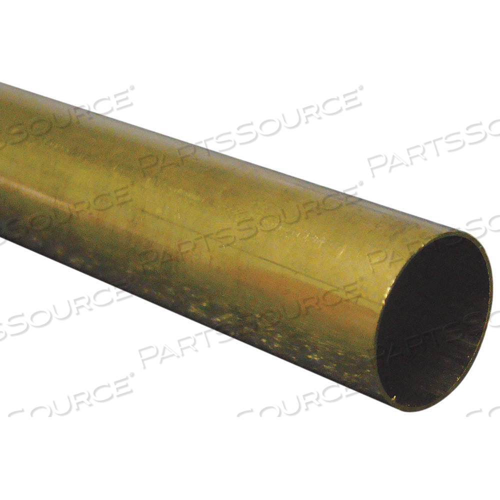 260 BRASS ROUND TUBE, 3/16 IN OUTSIDE DIA, 0.159 IN INSIDE DIA, 0.014 IN WALL THICK, 260, MILL by K S Precision Metals