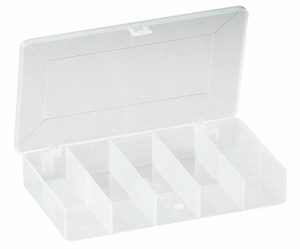 COMPARTMENT BOX 7 COMPARTMENTS CLEAR by Plano Molding