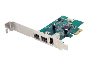 3 PORT 2B 1A 1394 PCI EXPRESS FIREWIRE CARD ADAPTER - FIREWIRE ADAPTER - PCIE - FIREWIRE 800 - 2 PORTS + 1 X FIREWIRE by StarTech.com Ltd.