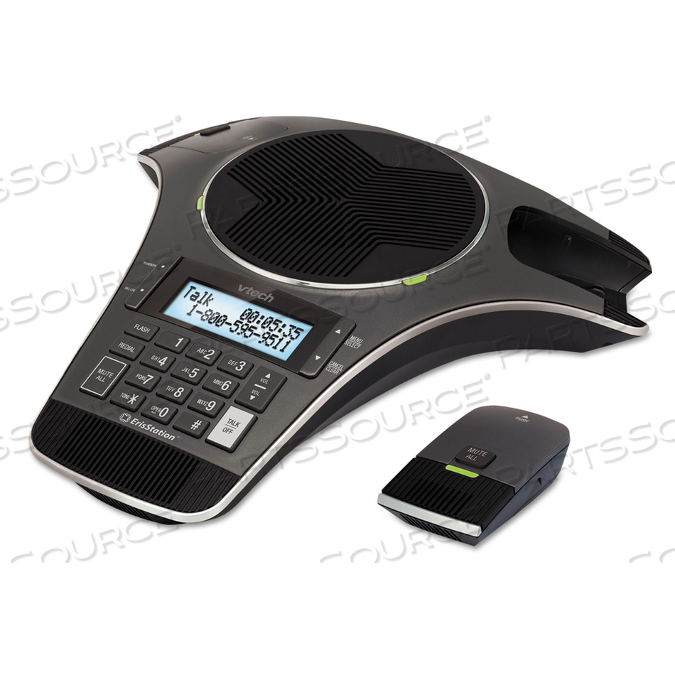 ERISSTATION VCS702 CONFERENCE PHONE WITH TWO WIRELESS MICS 