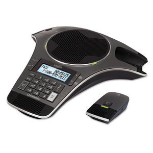 ERISSTATION VCS702 CONFERENCE PHONE WITH TWO WIRELESS MICS by Vtech