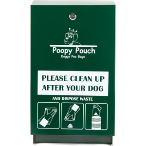 POOPY POUCH STEEL PET WASTE BAG DISPENSER FOR HEADER BAGS, REGAL by Crown Products