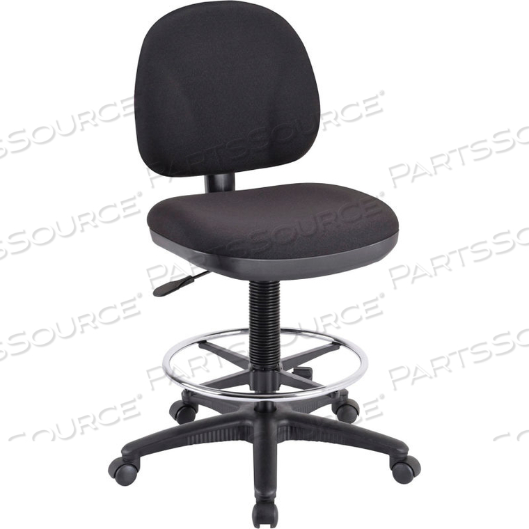 LORELL MILLENIA PNEUMATIC ADJUSTABLE TASK STOOL, 24"W X 24"D X 50-1/2"H, BLACK by S.P. Richards Company