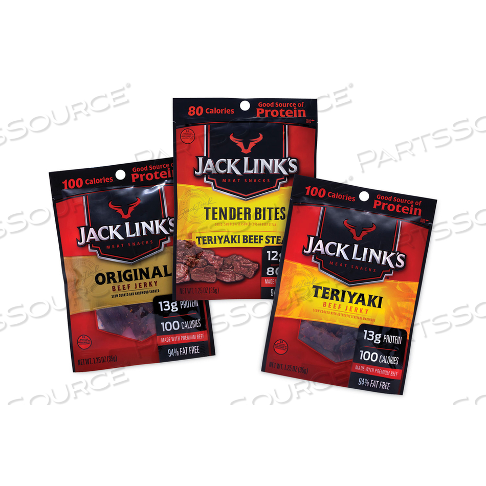 BEEF JERKY VARIETY PACK,1.5 OZ, 9/BOX 