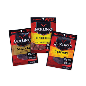 BEEF JERKY VARIETY PACK,1.5 OZ, 9/BOX by Jack Links