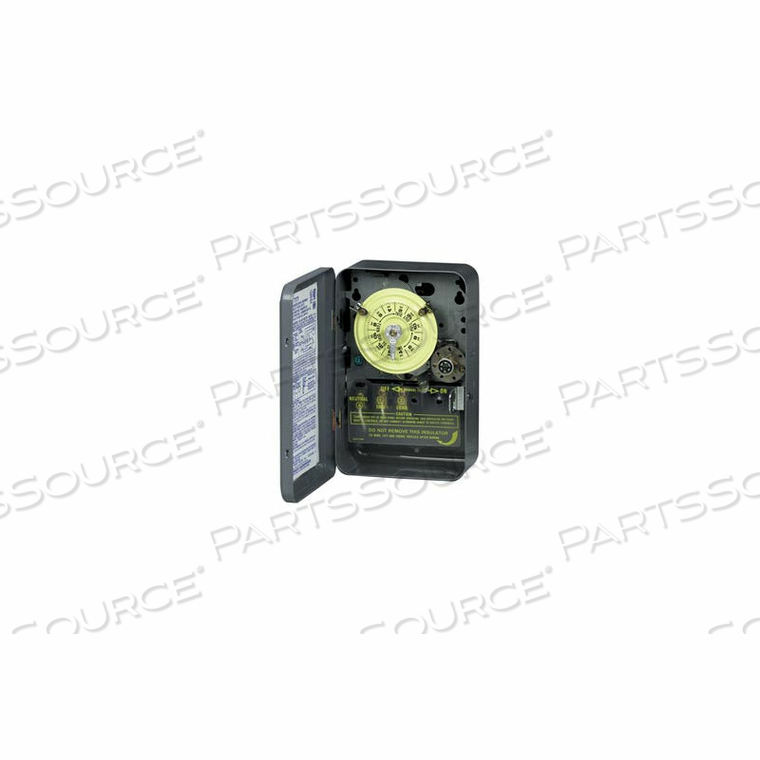 NEMA1-24 HOUR DIAL TIME SWITCH W/SKIPPER AND OPTIONAL CARRYOVER, 208-277V, SPST by Intermatic