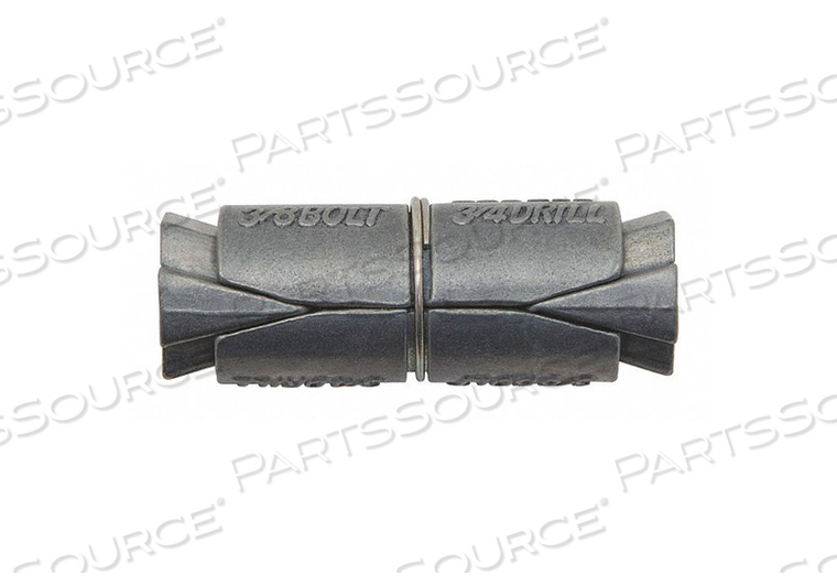 DOUBLE EXPANSION ANCHOR - 1/4" X 1-3/8"-ZAMAC ALLOY - UNC -PKG OF 50 by Powers Fasteners DOUBLE EXPANSION ANCHOR - 1/4" X 1-3/8"-ZAMAC ALLOY - UNC -PKG OF 50 by Powers Fasteners