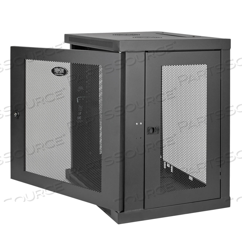 12U WALL MOUNT RACK ENCLOSURE CABINET W/ DOOR & SIDE PANELS by Tripp Lite