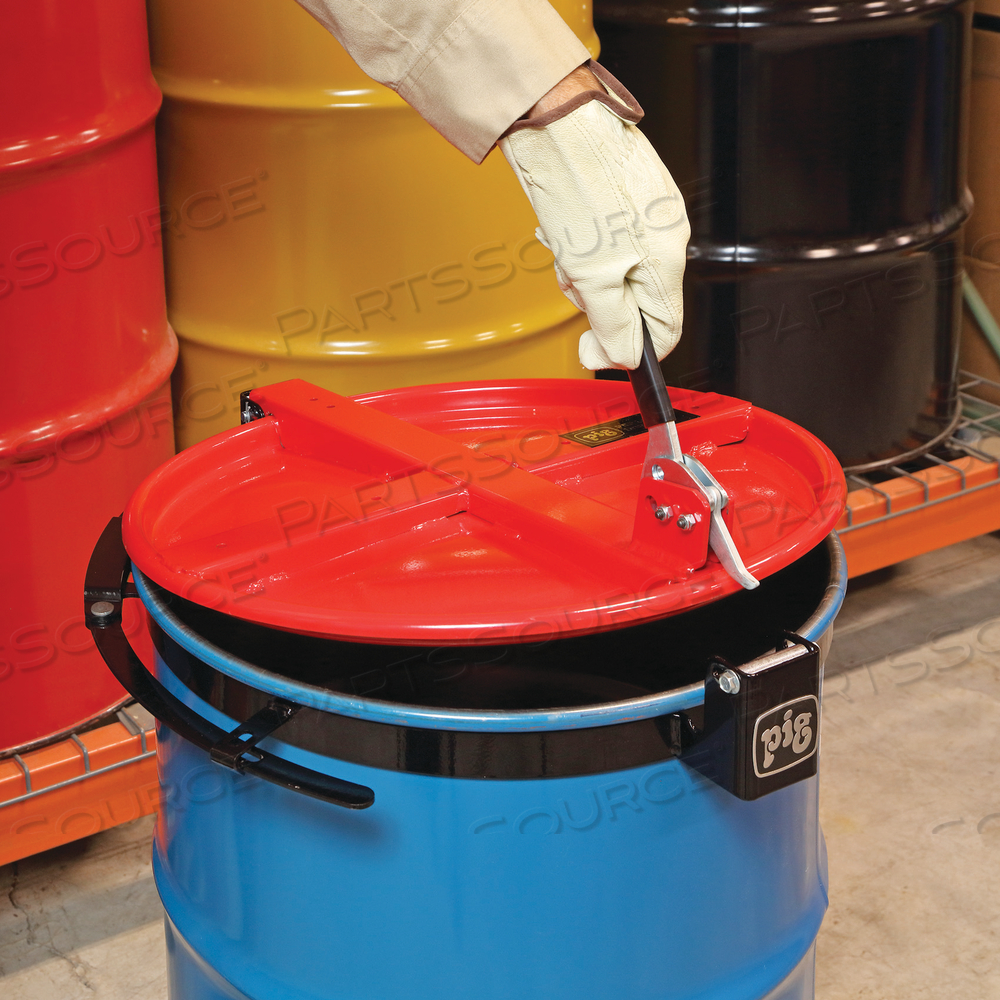 PIG LATCHING DRUM LID WITH FAST-LATCH RING by New Pig Corporation PIG LATCHING DRUM LID WITH FAST-LATCH RING by New Pig Corporation