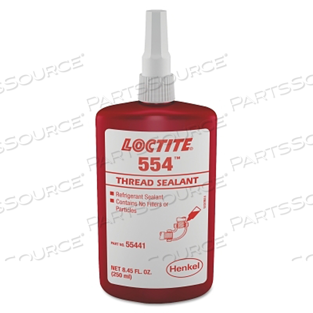 554 THREAD SEALANT, REFRIGERANT SEALANT, 250 ML BOTTLE, RED by Loctite Brand