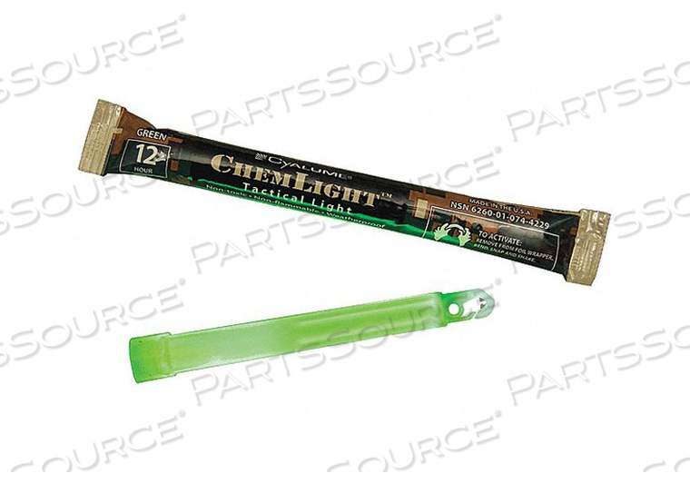 LIGHTSTICK GREEN 12 HR. 6 IN L PK500 by Cyalume Technologies LIGHTSTICK GREEN 12 HR. 6 IN L PK500 by Cyalume Technologies