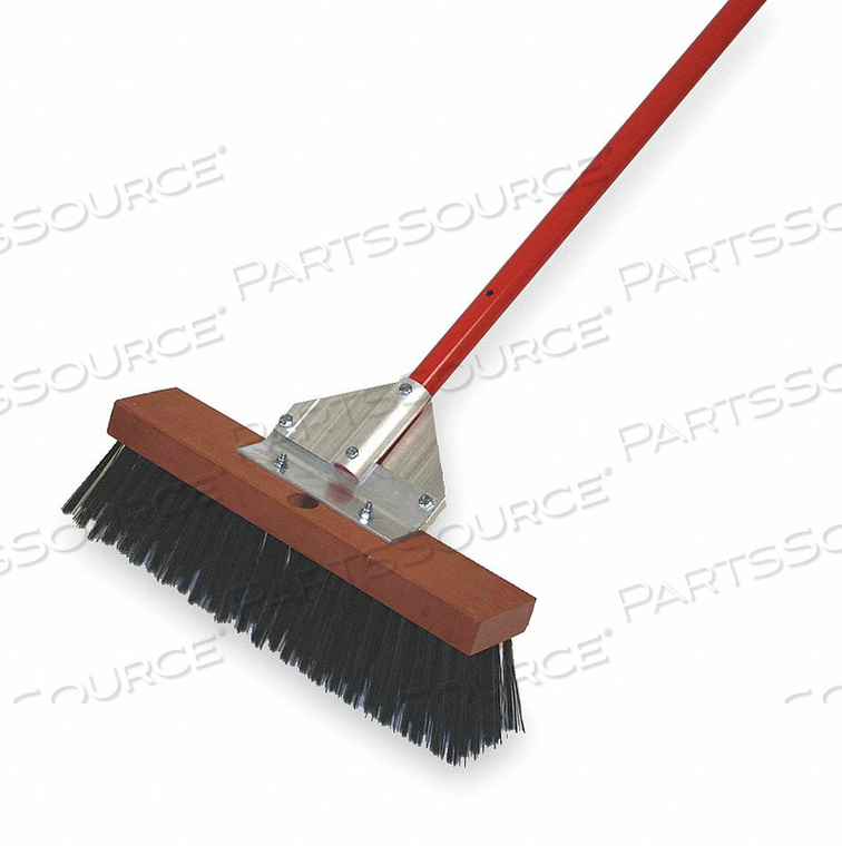 PUSH BROOM HEAD AND HANDLE 16 BLACK by Tough Guy