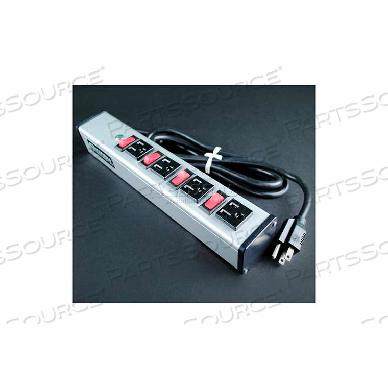 UL215BC MULTI-OUTLET POWER UNIT, 125V, 15A, 13"L, 4 OUTLETS, 6' CORD by Wiremold UL215BC MULTI-OUTLET POWER UNIT, 125V, 15A, 13"L, 4 OUTLETS, 6' CORD by Wiremold