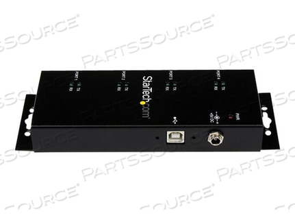 4 PORT USB TO RS232 SERIAL DB9 ADAPTER HUB - SERIAL ADAPTER - USB 2.0 - RS-232 X 4 - BLACK by StarTech.com Ltd. 4 PORT USB TO RS232 SERIAL DB9 ADAPTER HUB - SERIAL ADAPTER - USB 2.0 - RS-232 X 4 - BLACK by StarTech.com Ltd.