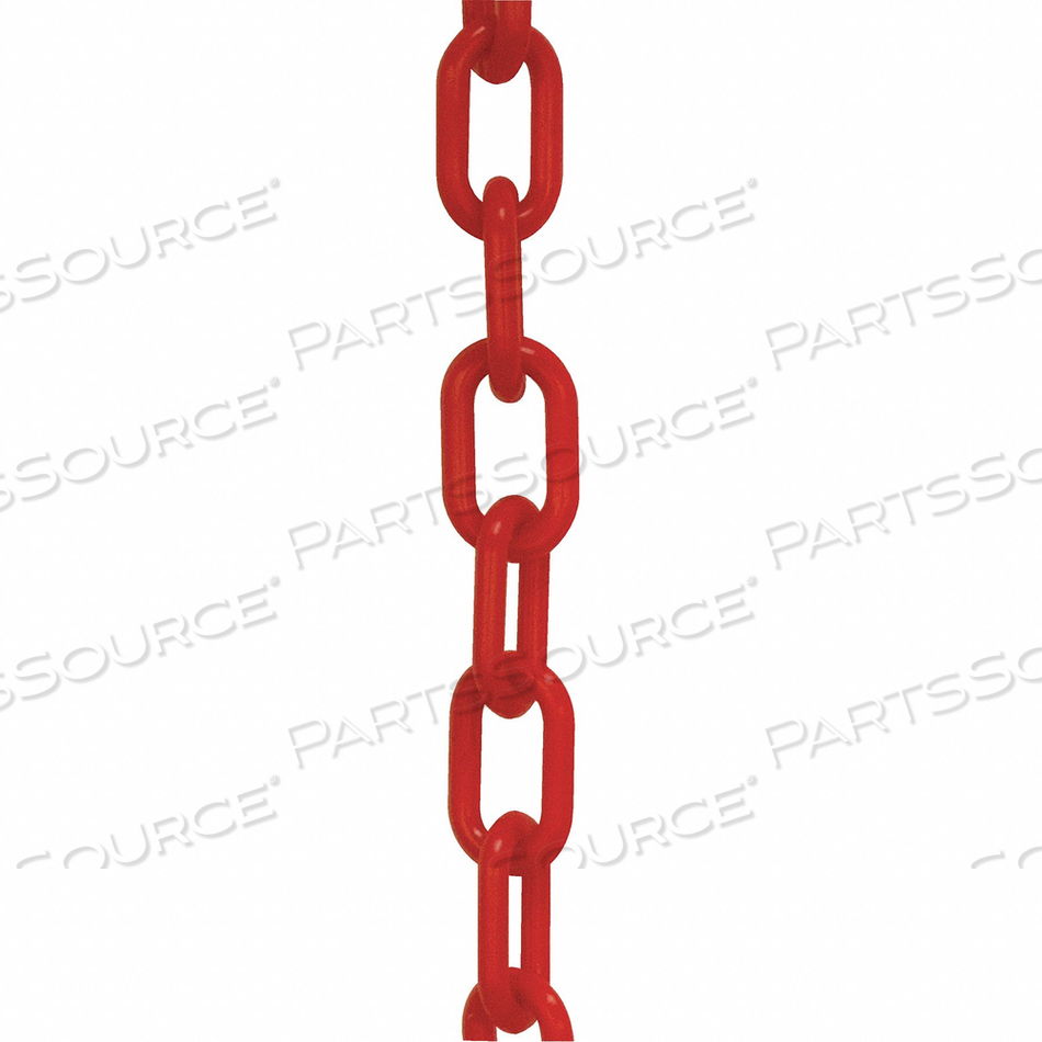 PLASTIC CHAIN 2 100 FT L RED by Mr. Chain