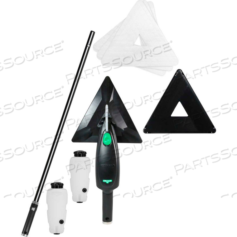 STINGRAY 5' REFILLABLE SYSTEM KIT, 50-1/2 HANDLE - BLACK by Unger