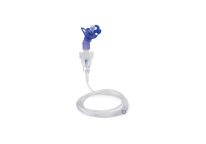 NEBULIZER KIT, HANDHELD, SMALL VOLUME, ELBOW ADAPTER TYPE, PACIFIER DELIVERY DELIVERY METHOD, 7FT OXYGEN TUBE LENGTH OXYGEN TUBE LENGTH, MED by McKesson