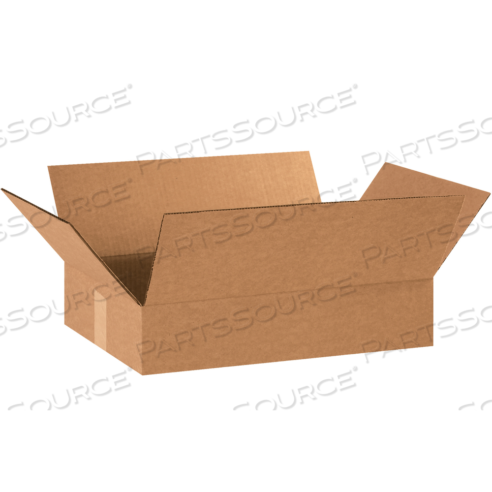 FLAT CORRUGATED BOXES, 18" X 12" X 3", KRAFT, 25/BUNDLE by BOX Partners (Box Acquisitions, LLC)