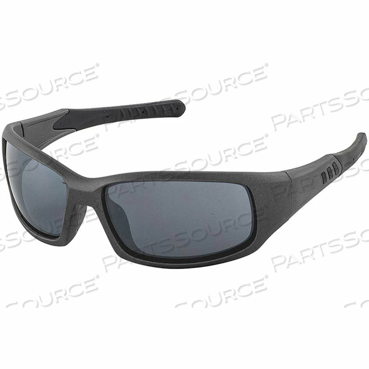 FREE RIDE SAFETY GLASSES, SILVER METALLIC/GRAY FLASH LENS by ERB Safety FREE RIDE SAFETY GLASSES, SILVER METALLIC/GRAY FLASH LENS by ERB Safety