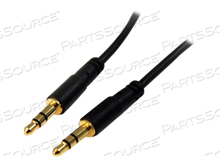 3FT SLIM 3.5MM STEREO AUDIO CABLE - M/M - THIS 3.5MM STEREO AUDIO CABLE IS A PER by StarTech.com Ltd.