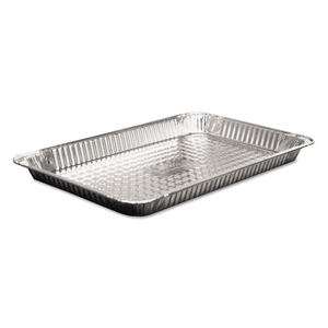 ALUMINUM STEAM TABLE PANS, FULL-SIZE SHALLOW, 1.63" DEEP, 12.19 X 20.75, 50/CARTON by HFA