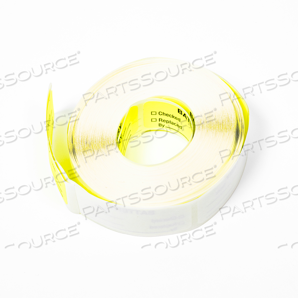 MAINTENANCE LABEL, REMOVABLE, 2-1/4IN WIDTH, 7/8IN HEIGHT, FLUORESCENT YELLOW, FLUORESCENT PAPER, -65 TO +180 TEMPERATURE RANGE by United Ad Label