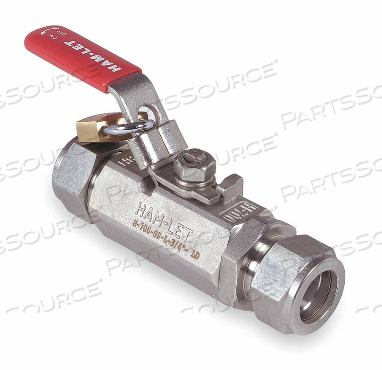 SS BALL VALVE TUBE X TUBE 1 IN by Ham-Let