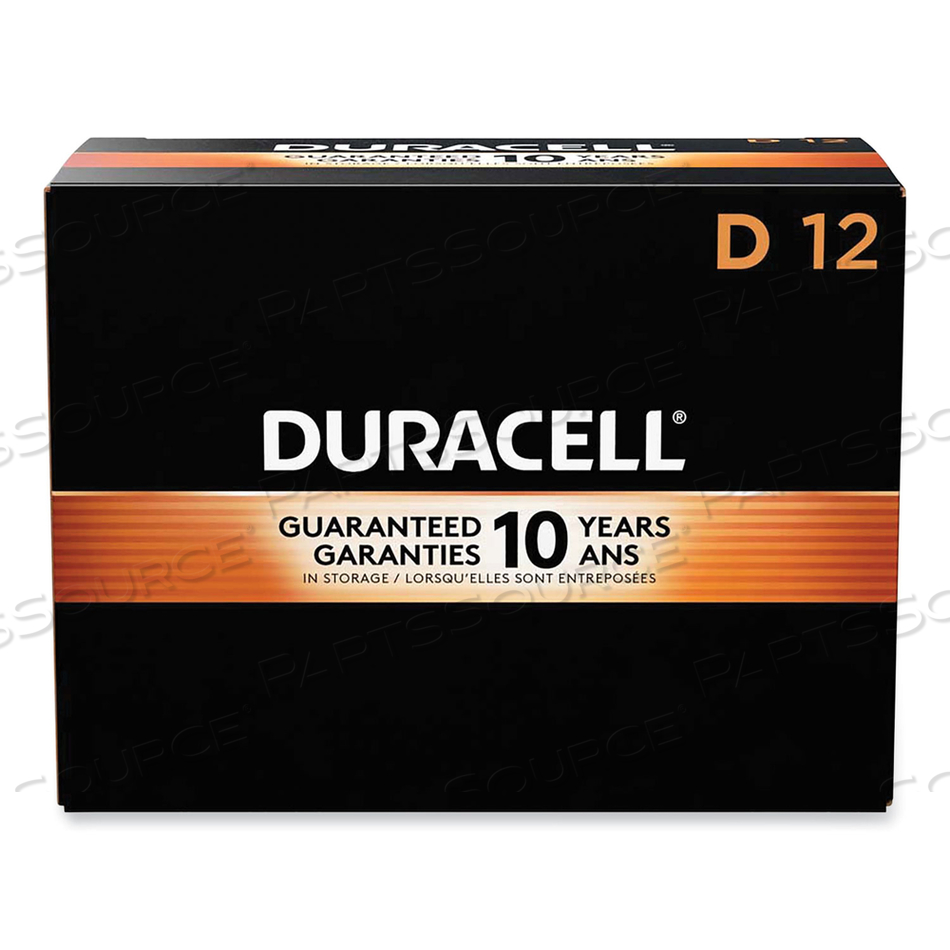 BATTERY, COPPERTOP, D, ALKALINE, 1.5V, 17000 MAH by Duracell